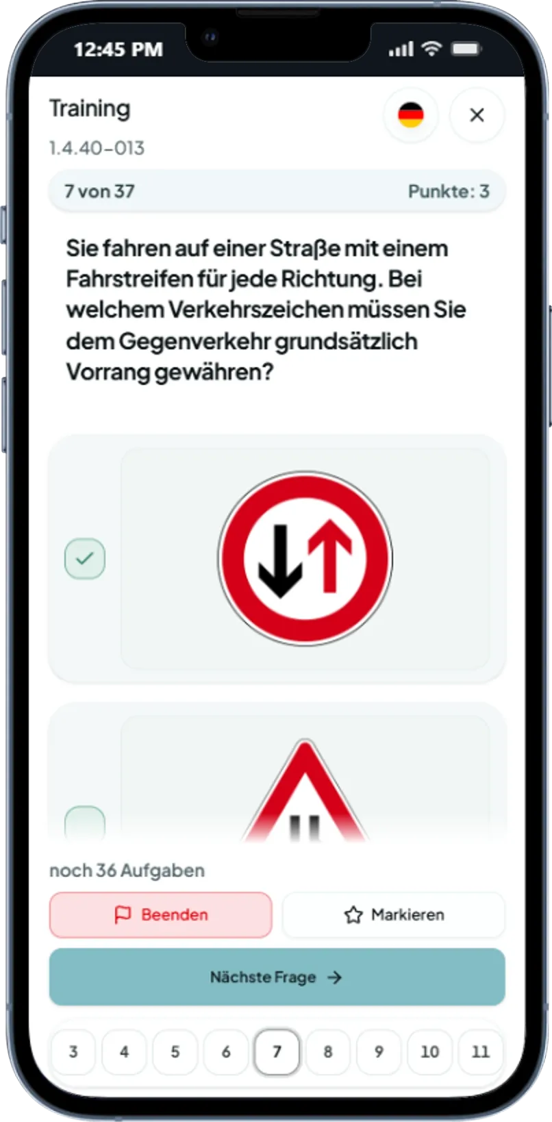Amtliche Themen mit geführtem Lernweg