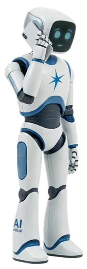 Der Sprachassistent von Spark als Roboterfigur, dem Anruf zugewandt.
